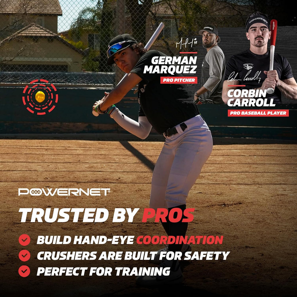 Overload and Underload Training Bats, Rapid Stick or Overload Bat, Slim Barrel Design, Build Hand-Eye Coordination