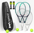 Adult 2 Player Tennis Racket Perfect for Beginner and Professional Players, 27” Speed Tennis Racquet Include Tennis Balls, Overgrips, Tennis Bag, Vibration Dampe, Cover