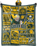 Football Blanket Fan Gifts for Men Women Sport Throw Blanket Football Style Merch Gear 60"X50" Cozy Sofa Bed.