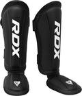 Shin Guards Kickboxing Muay Thai, SATRA SMMAF Approved, Premium Maya Hide Leather, Leg Instep Protection Pads, MMA Martial Arts Kicking Sparring Training Gear, BJJ Karate Boxing Taekwondo, Black