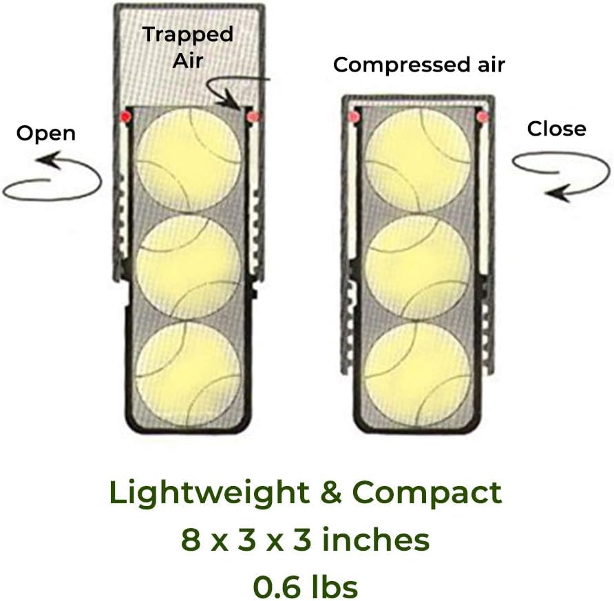 Tennis Ball Saver - Pressurized Tennis Ball Storage That Keeps Balls Bouncing like New