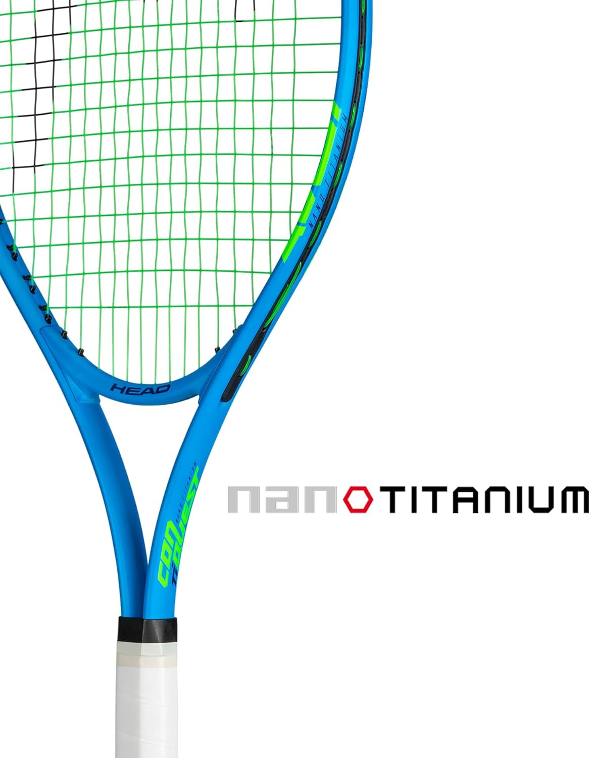 Ti. Conquest Tennis Racquet – Nano Titanium Technology, Oversized , Lightweight O-Beam Construction, Pre-Strung Beginner & Recreational Tennis Racquet