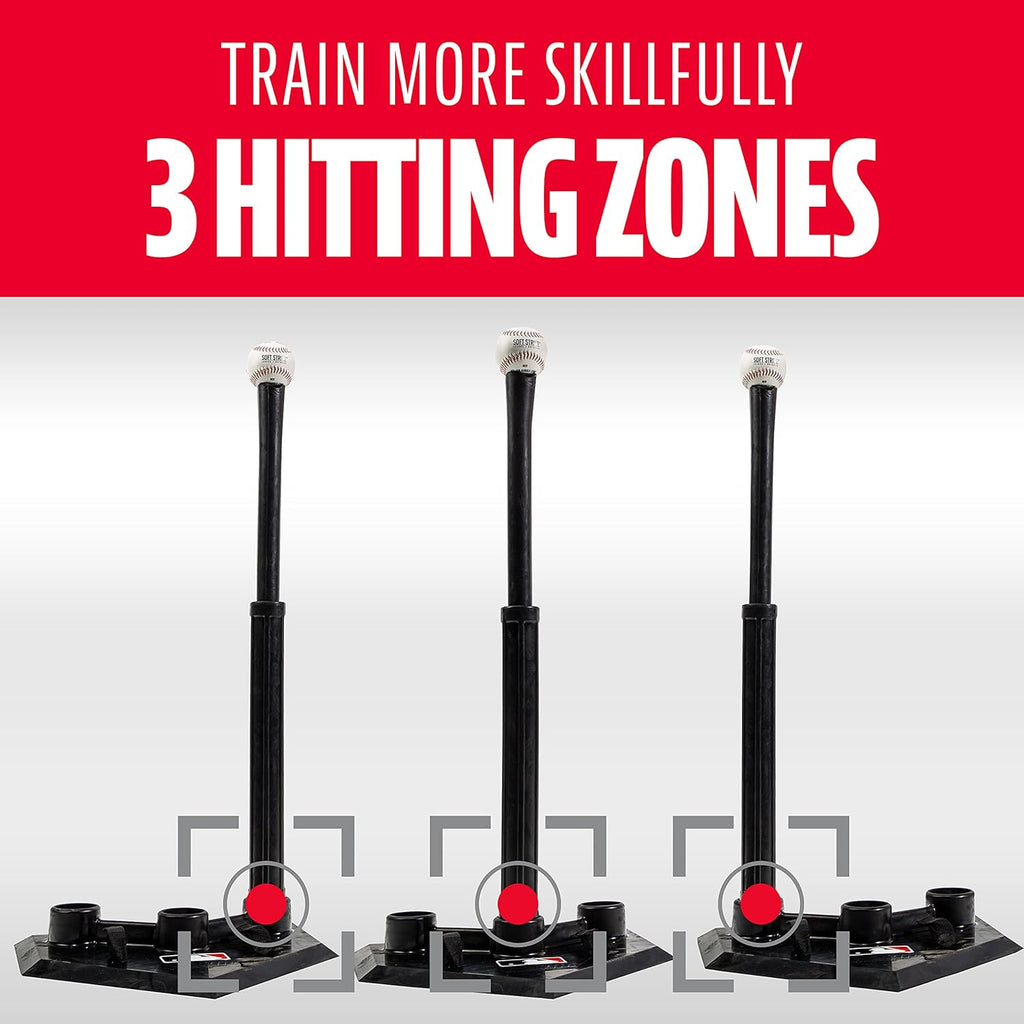 MLB 3 Position Black Batting Tee To-Go