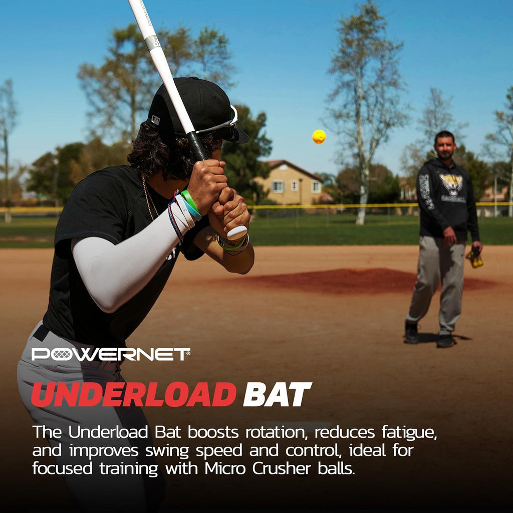 Overload and Underload Training Bats, Rapid Stick or Overload Bat, Slim Barrel Design, Build Hand-Eye Coordination
