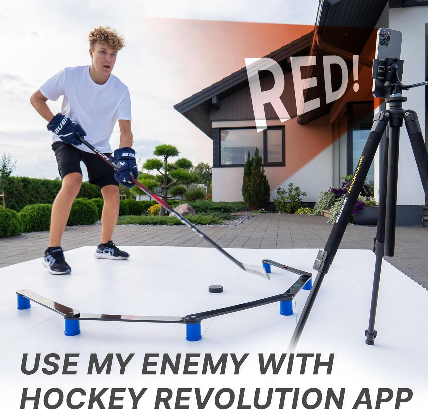 Lightweight Stickhandling Training Aid, Equipment for Puck Control, Reaction Time and Coordination
