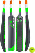 Cric-Holic Senior Plastic Cricket Full Size Bat (34 X 4.5 Inch) for All Age Group with Soft Cricket Ball Combo