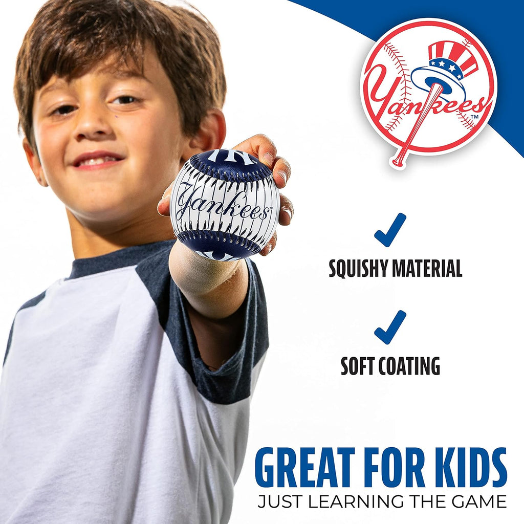 MLB Team Soft Baseballs - Team Logo - Fan Shop Toy Baseball for Kids - Decoration for Desks and Office