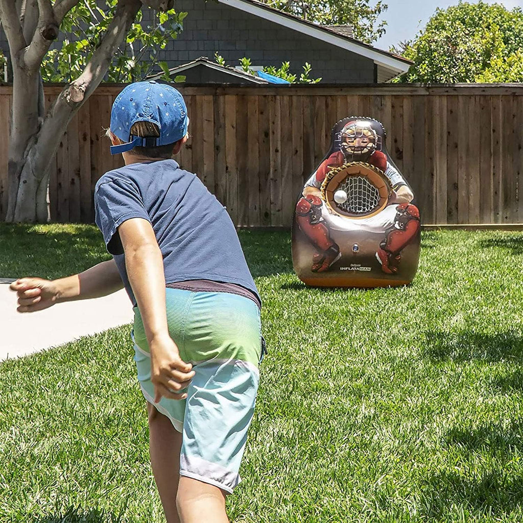 Inflataman Baseball Toss Challenge - Inflatable Catcher Strike Zone Pitching Game