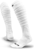 XTD Scrunch Football Socks, Extra Long Padded Sport Socks for Men & Boys