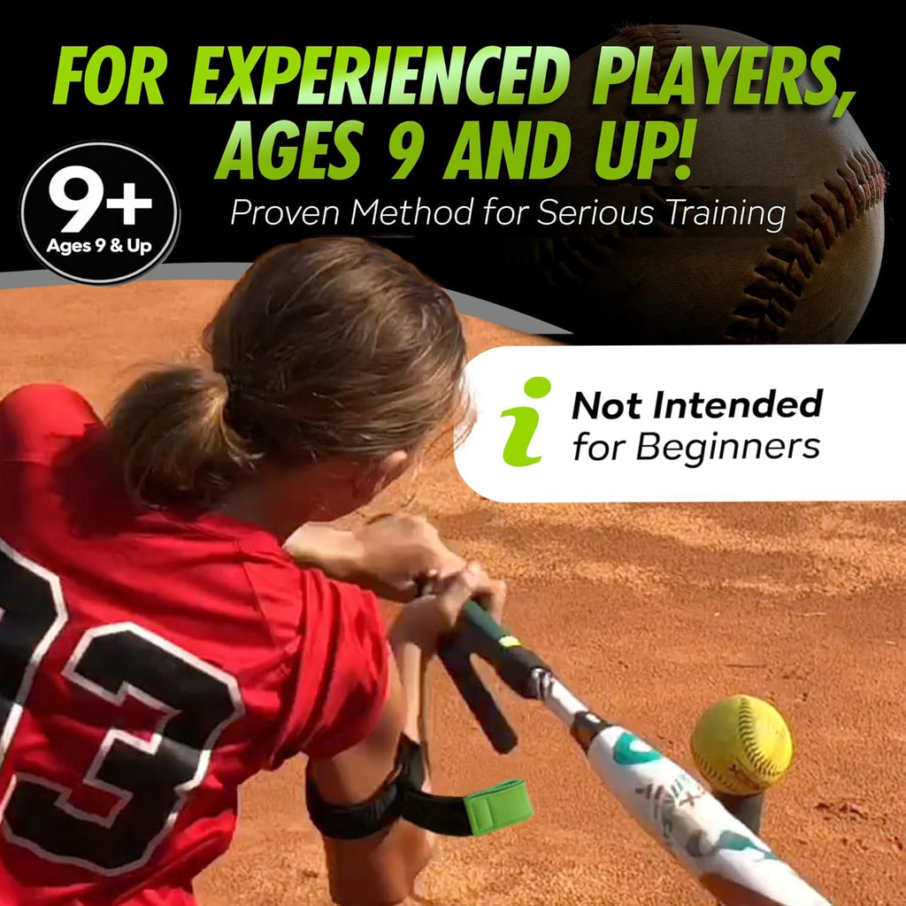 Baseball/Softball Hitting Trainer – Swing Trainer Aid for Batting & Hitting Practice – Baseball Training Equipment to Improve Bat Speed, Swing Mechanics, Contact & Timing – for Ages 9 and Up