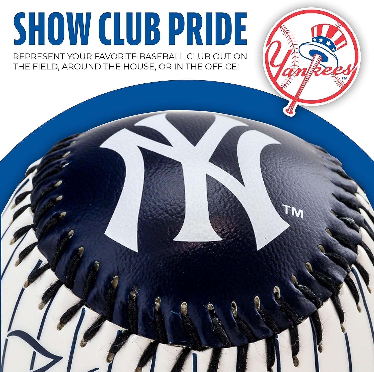 MLB Team Soft Baseballs - Team Logo - Fan Shop Toy Baseball for Kids - Decoration for Desks and Office