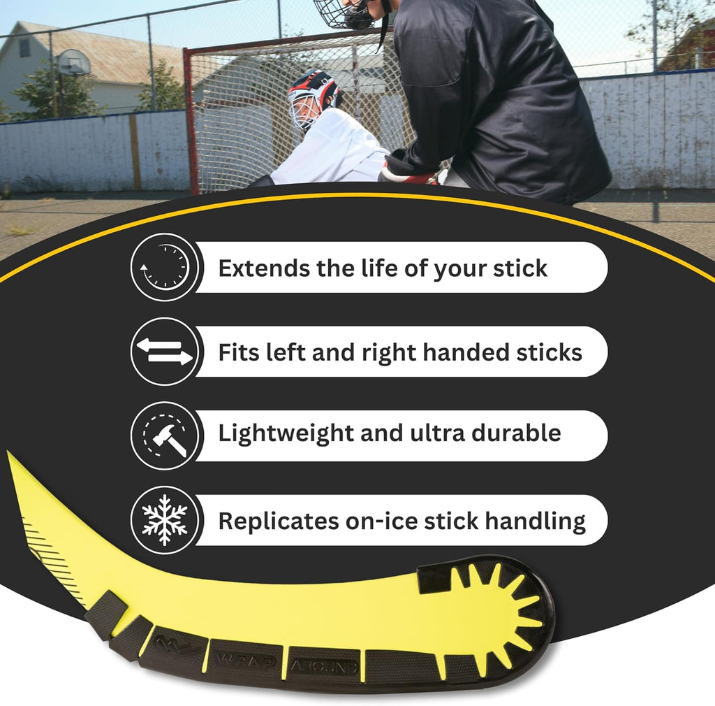 Hockey Stick Blade Protector for off Ice Training, Street Hockey – Long Lasting – Cuts to Fit Kids, Intermediate, Senior Sticks – Training Equipment, Accessories, Gear