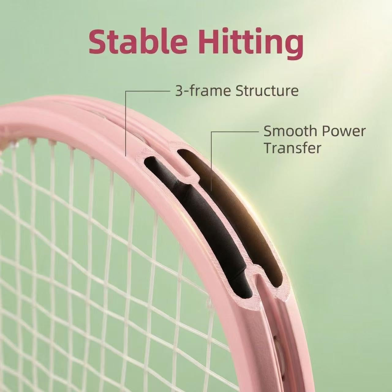 Recreational Adult Tennis Rackets-27 Inch Tennis Racquet for Men and Women College Students Beginner Tennis Racket.