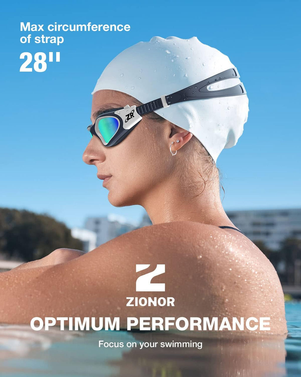 Swim Goggles, Upgraded G1 Polarized Swimming Goggles Anti-Fog for Adult Men Women
