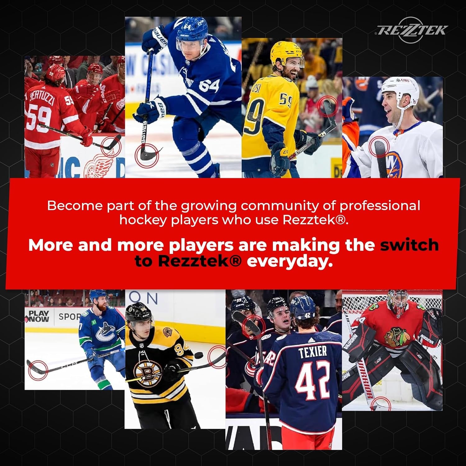 Hockey Stick Tape Alternative – Hockey Stick Blade Performance Grip – for Ice & Street Hockey Stick Blades - Used by NHL Players