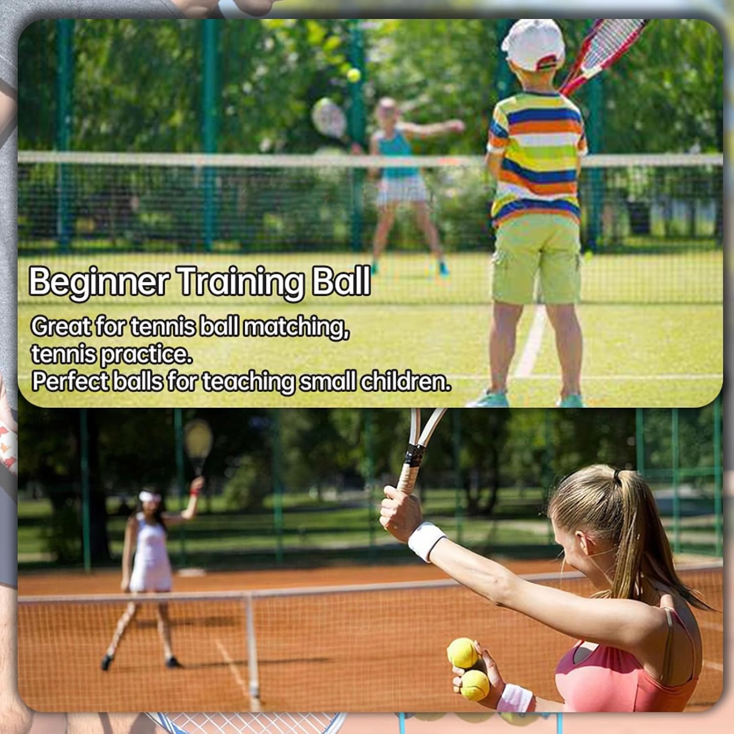 Tennis Balls, 12 Pack Advanced Training Tennis Balls Practice Balls, Come with Mesh Bag for Easy Transport, Good for Beginner Training Ball