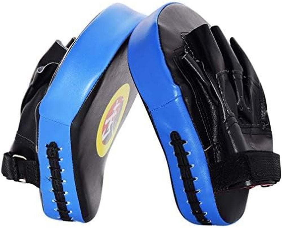 Taekwondo Kick Shield - Muay Thai MMA Karate Kickboxing Training Pads - Curved Leather Strike Shield