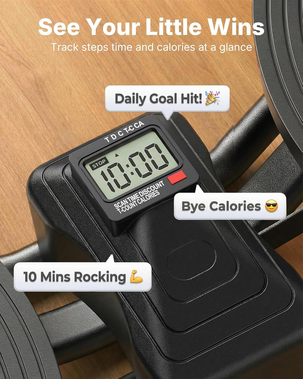 Rocking Steppers for Exercise at Home, 3D Motion Stair Stepper with Resistance Bands for Full Body Workout & Low-Impact Balance Board, 330 LBS Loading Capacity Exercise Equipment