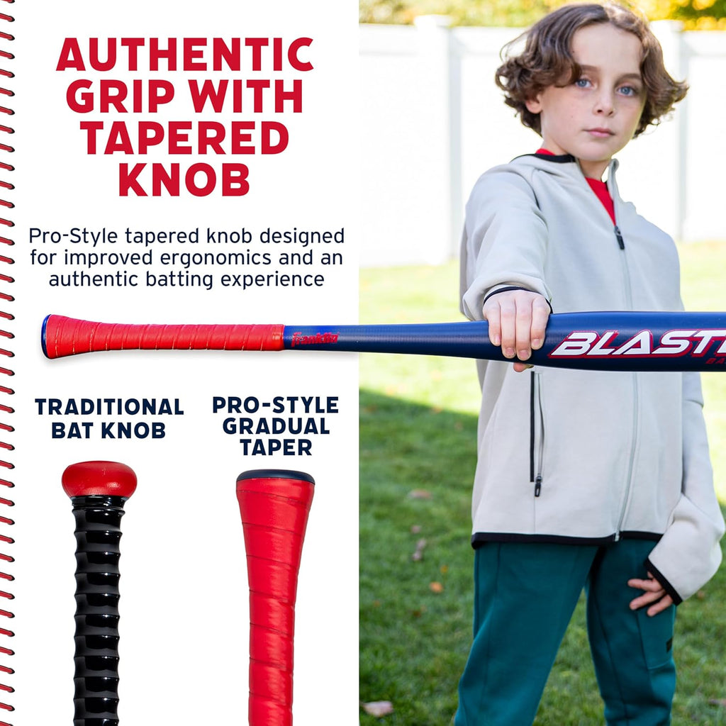 Franklin Sports Blaster Plastic Baseball Bat + Ball Set - Youth 32" Toy Bat + Official Stitched 70Mm Lightweight Ball