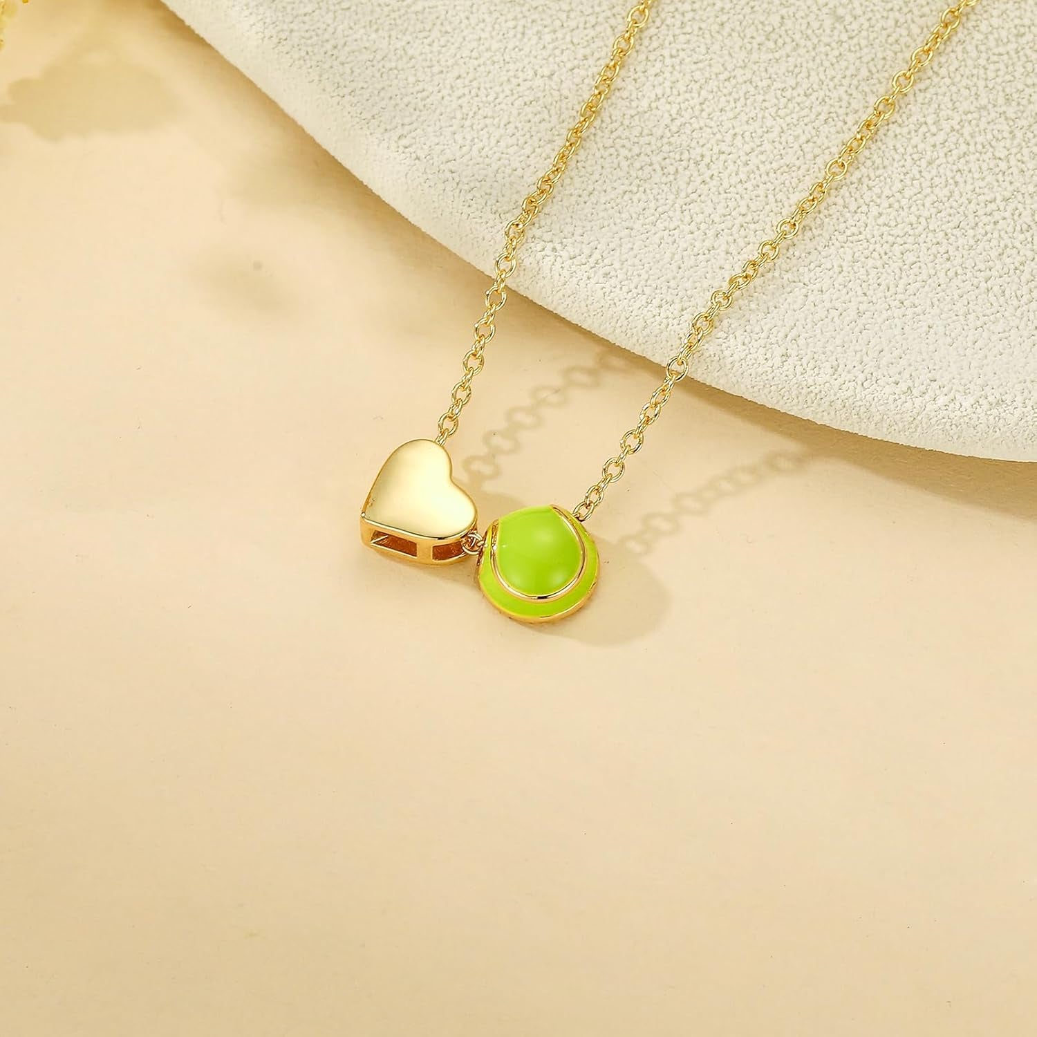 Softball/Soccer/Volleyball/Basketball Necklace for Girls Women, Sports Accessories Jewelry Gift for Lovers 16+3 Inches
