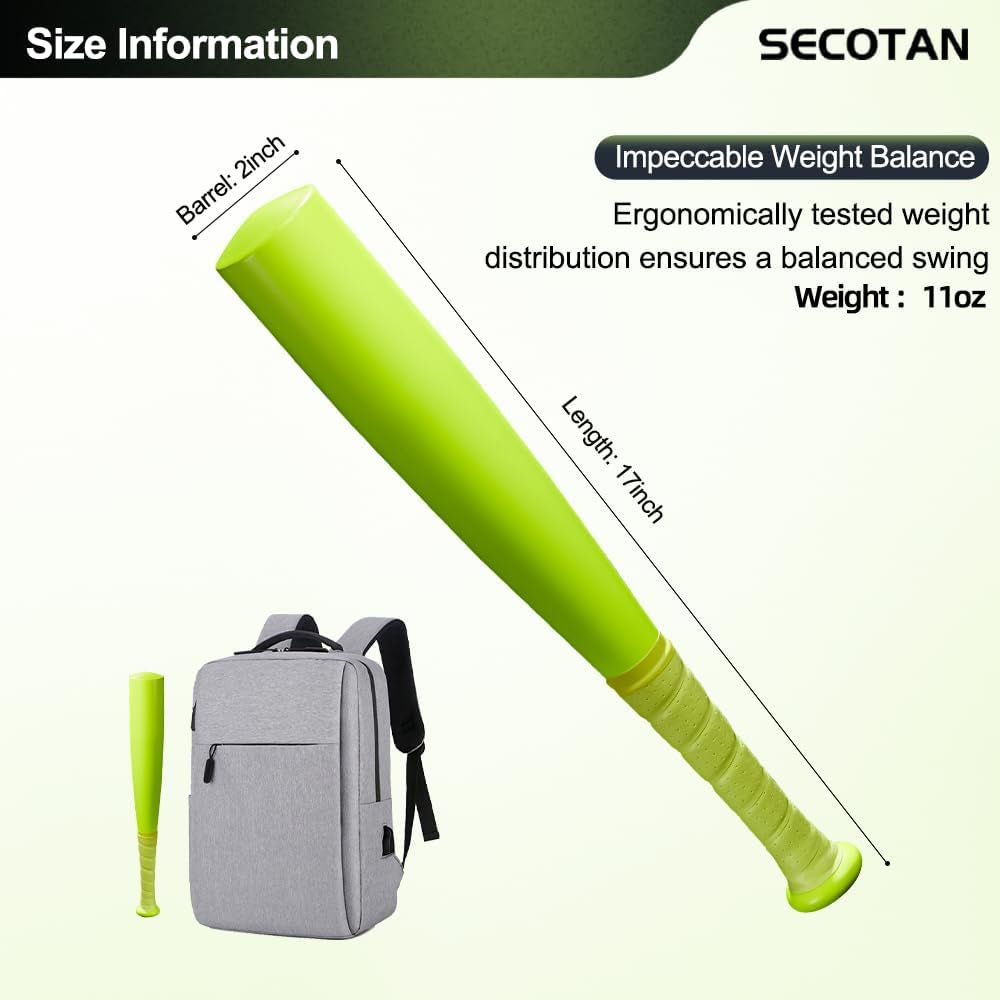 Baseball Bat, Aluminum One Hand 17-Inch Training Bat, Softball Bat, Home/Car/Self Defense, Batting Practice, Aluminum Bat, Truck Tire Checker Bat