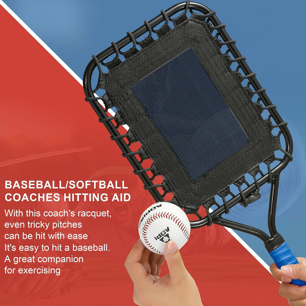 Baseball Racket for Fly Balls: Fungo Racket Baseball/Baseball Racket for Coaches and Parents to Help Players Practice Hitting Grounders and Pop Flies (New)