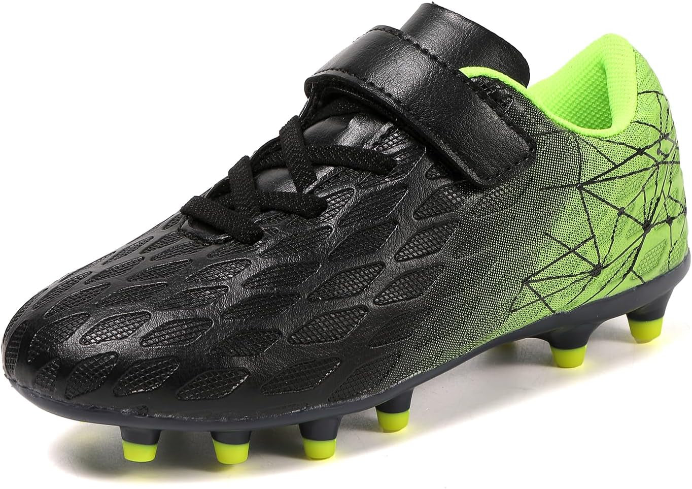 Soccer Cleats, Kids Firm Ground Football Shoes, Boys Girls Athletic Outdoor