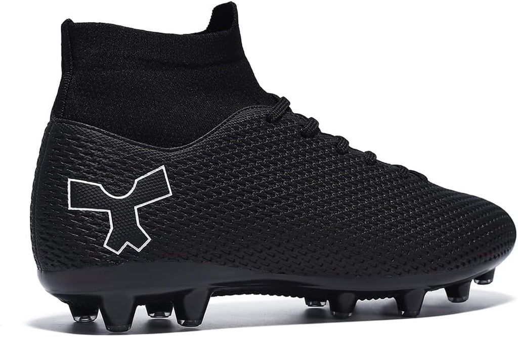 Men'S Soccer Cleats Football Cleats for Mens Big Boys High-Top Spikes Shoes for Youth Professional Training Turf Indoor Outdoor Sneaker