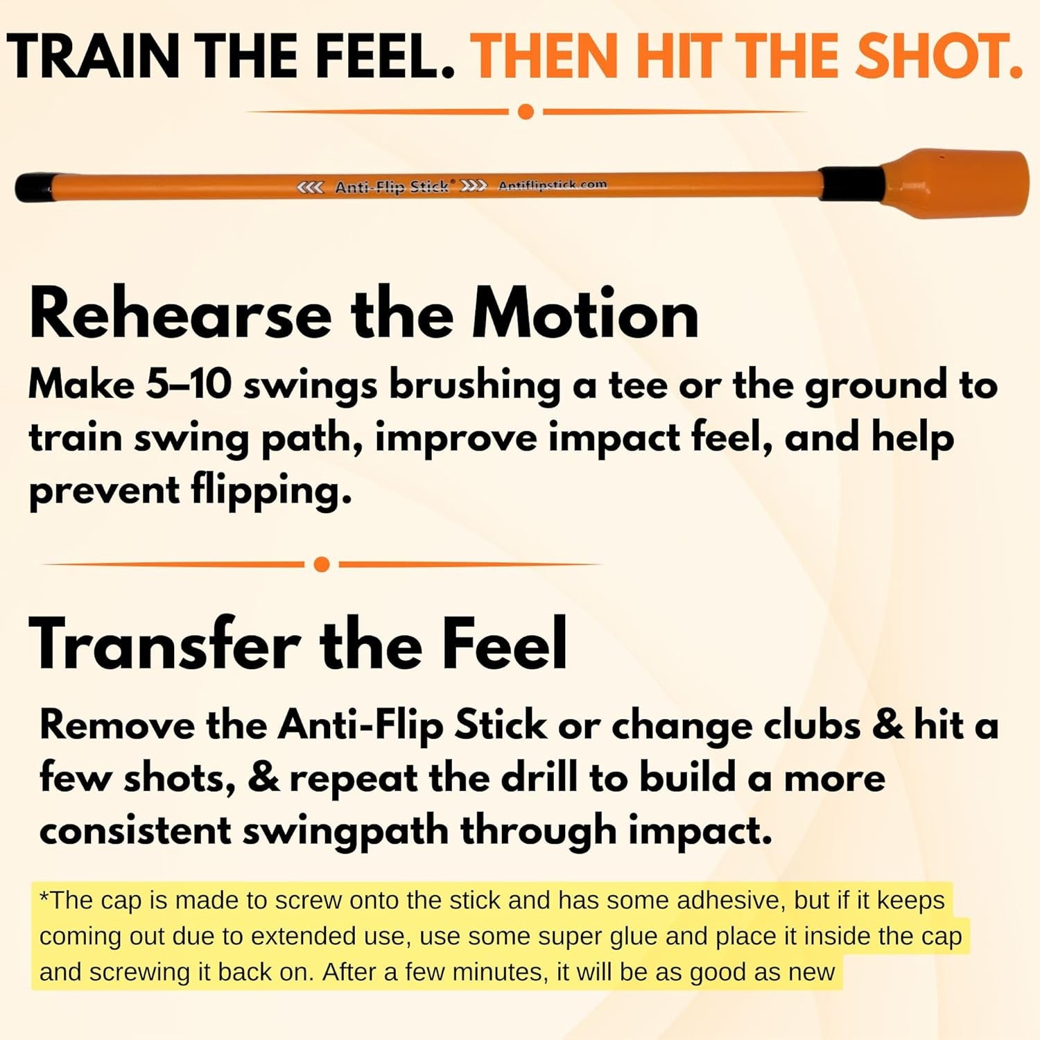 ® Golf Training Swing Aid | Improve Impact & Swing Plane | Chipping Training Aid | Stop Casting & Flipping