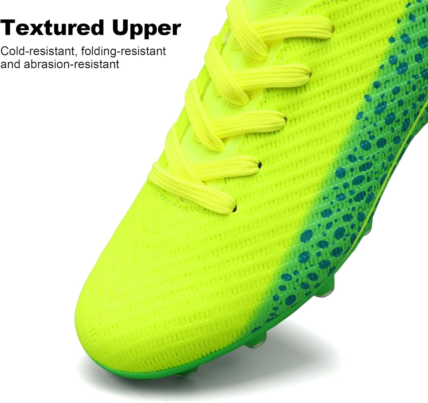 Kids Soccer Cleats for Boys and Girls Youth Mid-Top Football Shoes Outdoor Athletic Turf Soccer Shoes