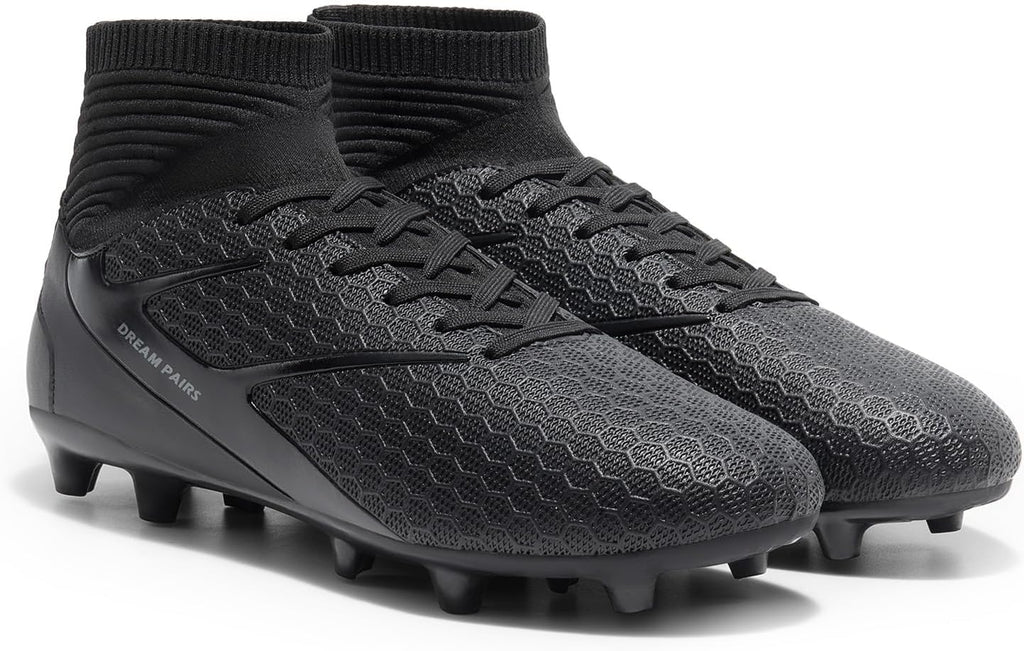 Men'S High Tops Lace up Soccer Cleats, Lightweight Professional Athletic Football Cleats Mens Athletic Shoes for Training Soccer