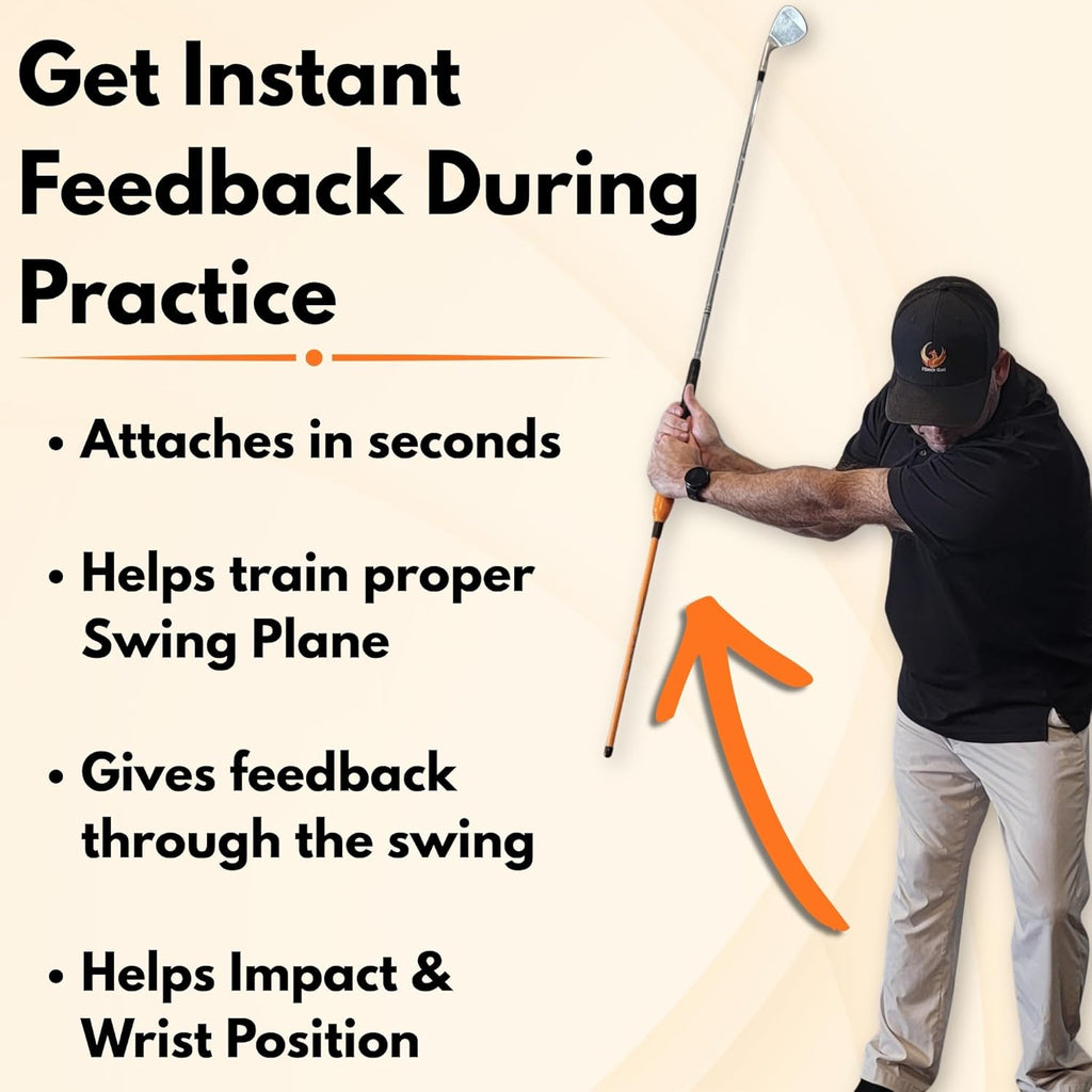 ® Golf Training Swing Aid | Improve Impact & Swing Plane | Chipping Training Aid | Stop Casting & Flipping