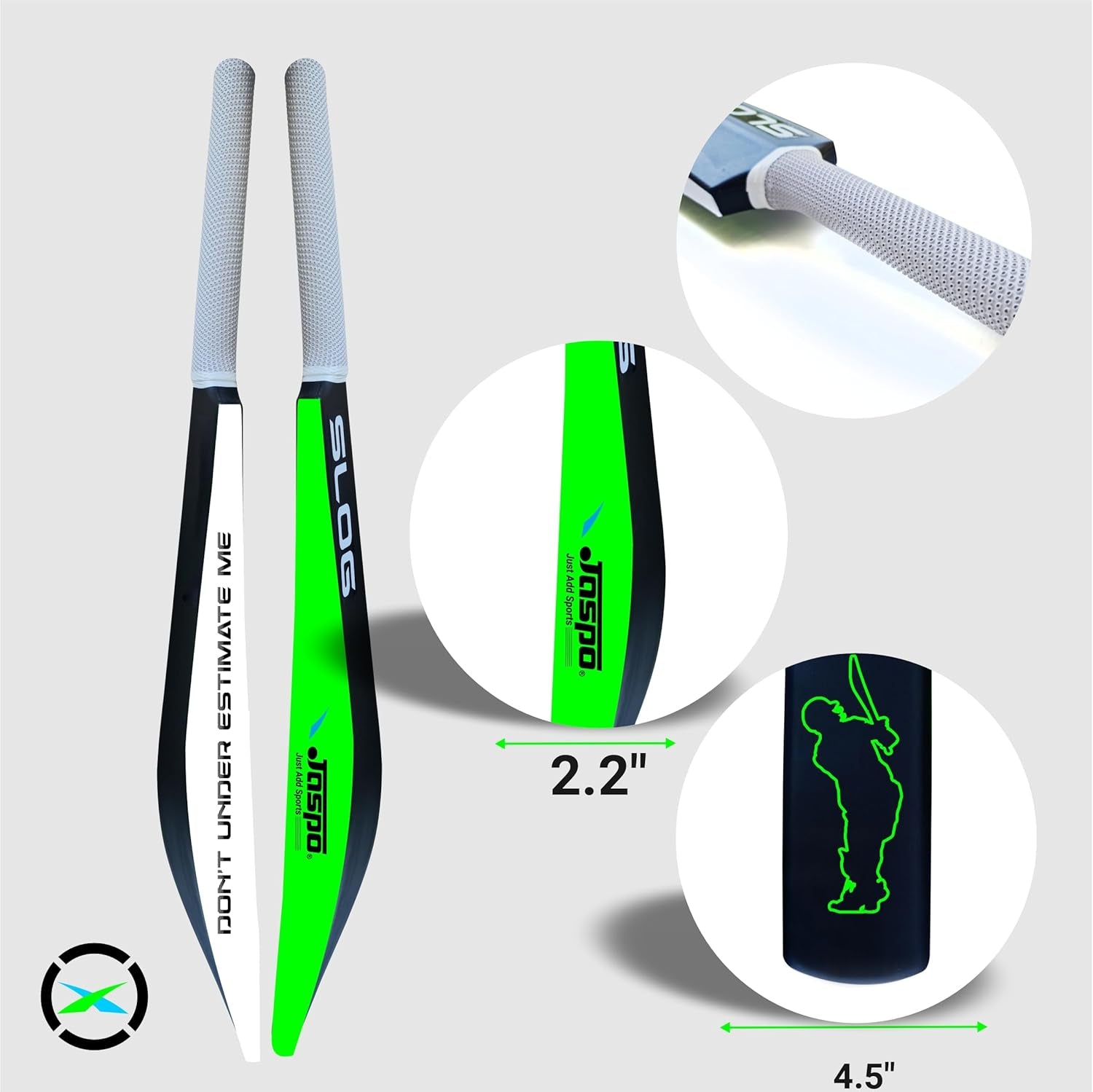 SLOG Plastic Tennis Cricket Bat Full Size Bat (34” X 4.5” Inch) for All Age Group (SLOG Cricket BAT) (SLOG)