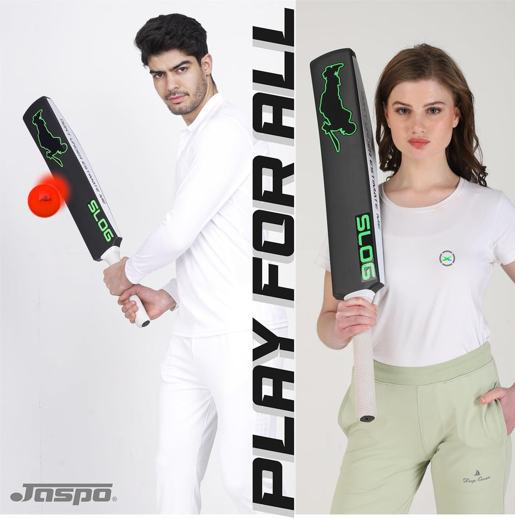 SLOG Plastic Tennis Cricket Bat Full Size Bat (34” X 4.5” Inch) for All Age Group (SLOG Cricket BAT) (SLOG)