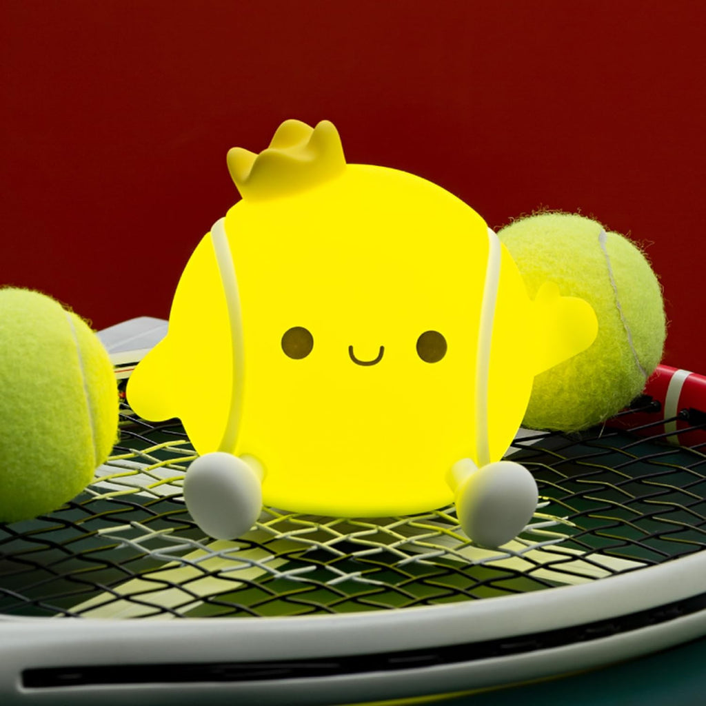 Tennis Night Light,Led Squishy Novelty Night Lamp,2 Levels Dimmable Nursery Bedroom Nightlight for Kids, Rechargeable Touch Lamp Decor,Baby Boys Girls Gifts