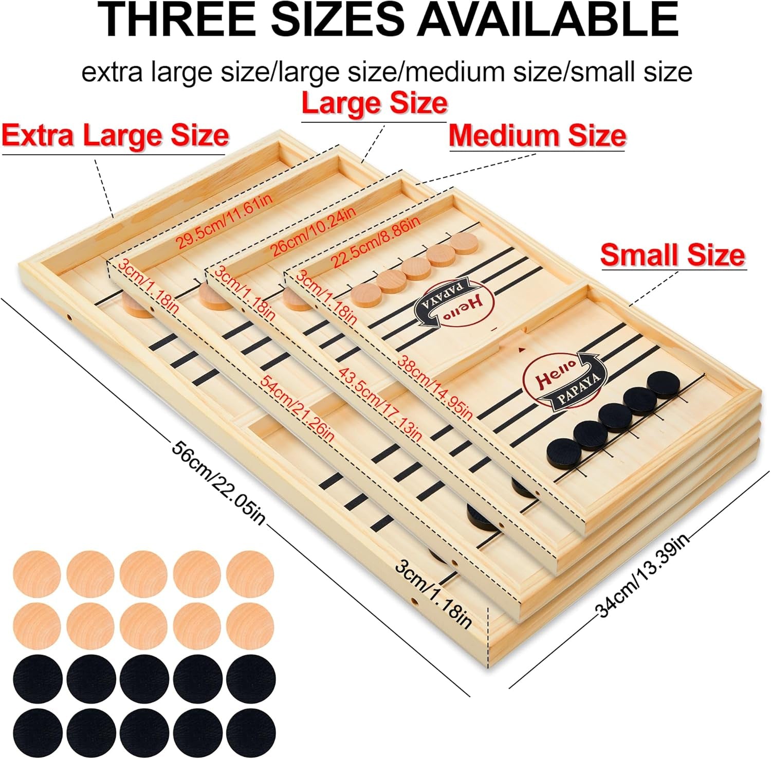 - Test Your Speed and Accuracy with This Fast-Paced Wooden Air Hockey Desktop Battle Board Game - Guaranteed Fun Gifts for Family Night or Friends Party