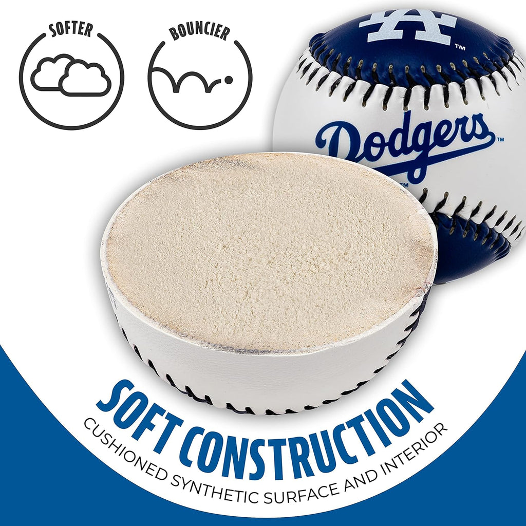 MLB Team Soft Baseballs - Team Logo - Fan Shop Toy Baseball for Kids - Decoration for Desks and Office