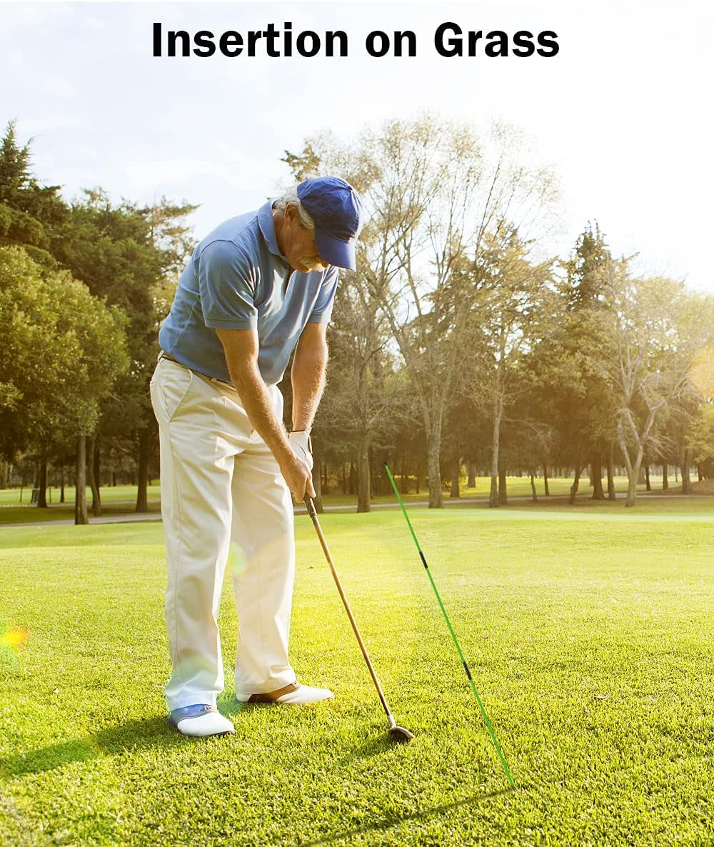 Golf Alignment Sticks - 48" Collapsible Golf Practice Rods for Aiming, Putting, Full Swing Trainer, Posture Corrector with Clear Tube Case, Golf Training Equipment
