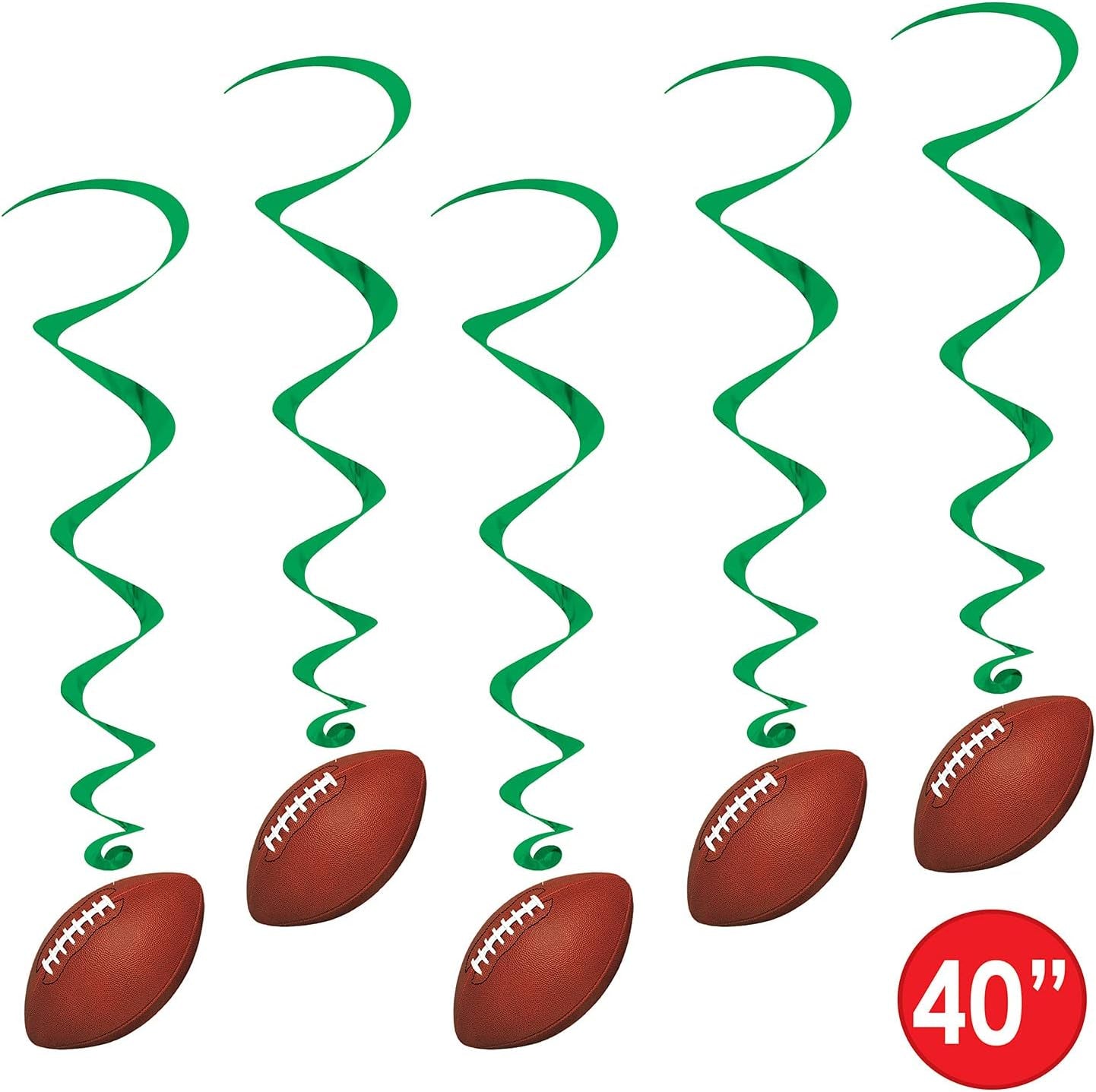 Beistle Football Whirls Hanging Decorators