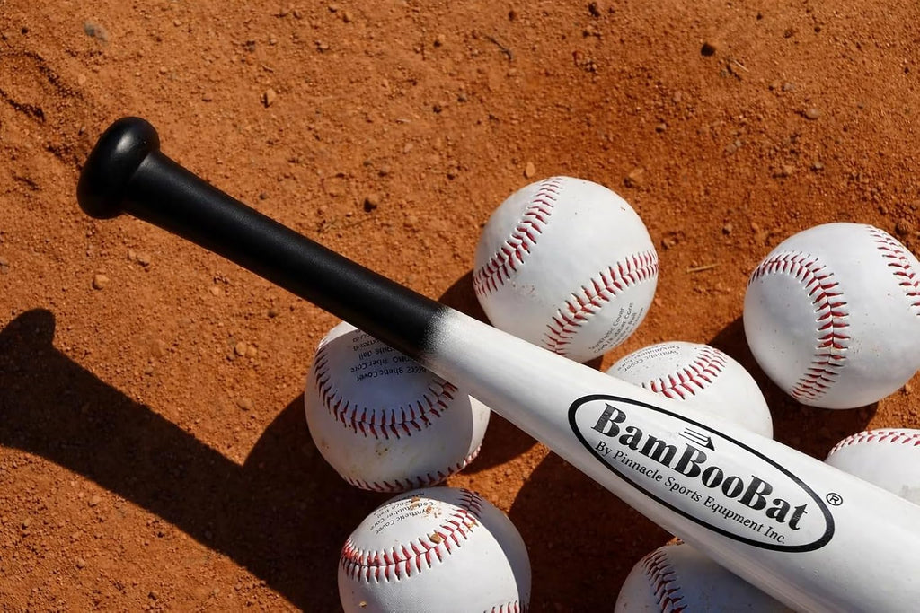 by PINNACLE SPORTS EQUIPMENT INC. Adult Baseball and Softball Wood One Hand Training Bat- 18 Inch or 21 Inch