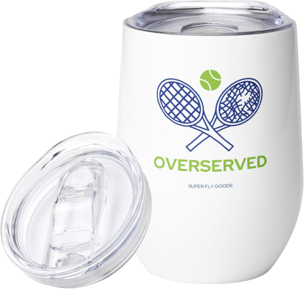 - 12 Oz Tennis Mug – Insulated Stainless Steel Tumbler with Lid | Keeps Beverages Hot or Cold | Cool Gifts for Women, Dad & Players, Unique Gift Idea (Tennis)