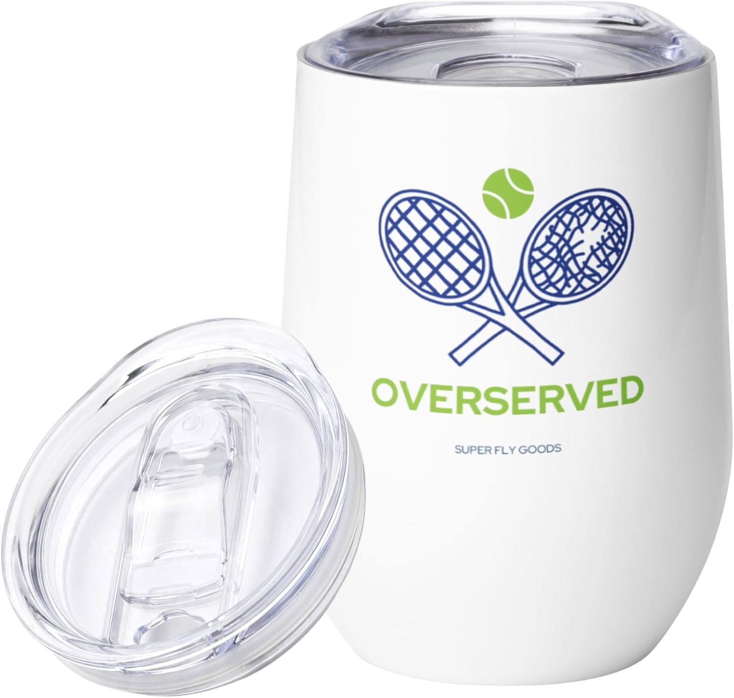 - 12 Oz Tennis Mug – Insulated Stainless Steel Tumbler with Lid | Keeps Beverages Hot or Cold | Cool Gifts for Women, Dad & Players, Unique Gift Idea (Tennis)