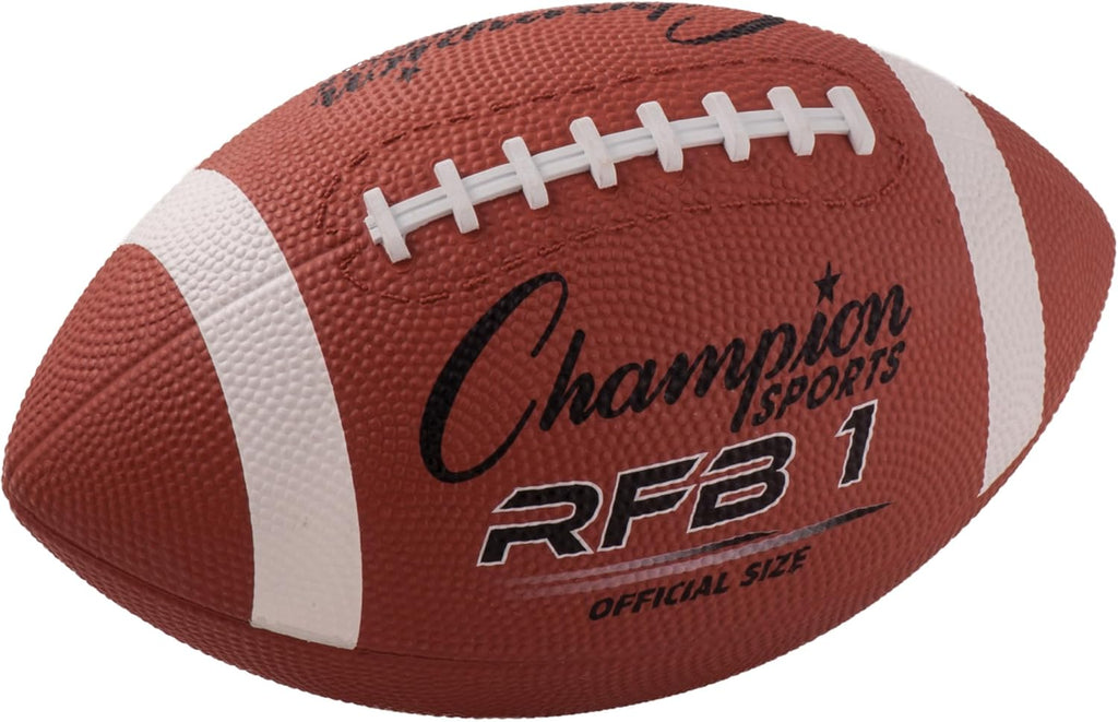 Rubber Football – Durable All-Weather Ball for Pee Wee to Official Sizes, Indoor & Outdoor Play