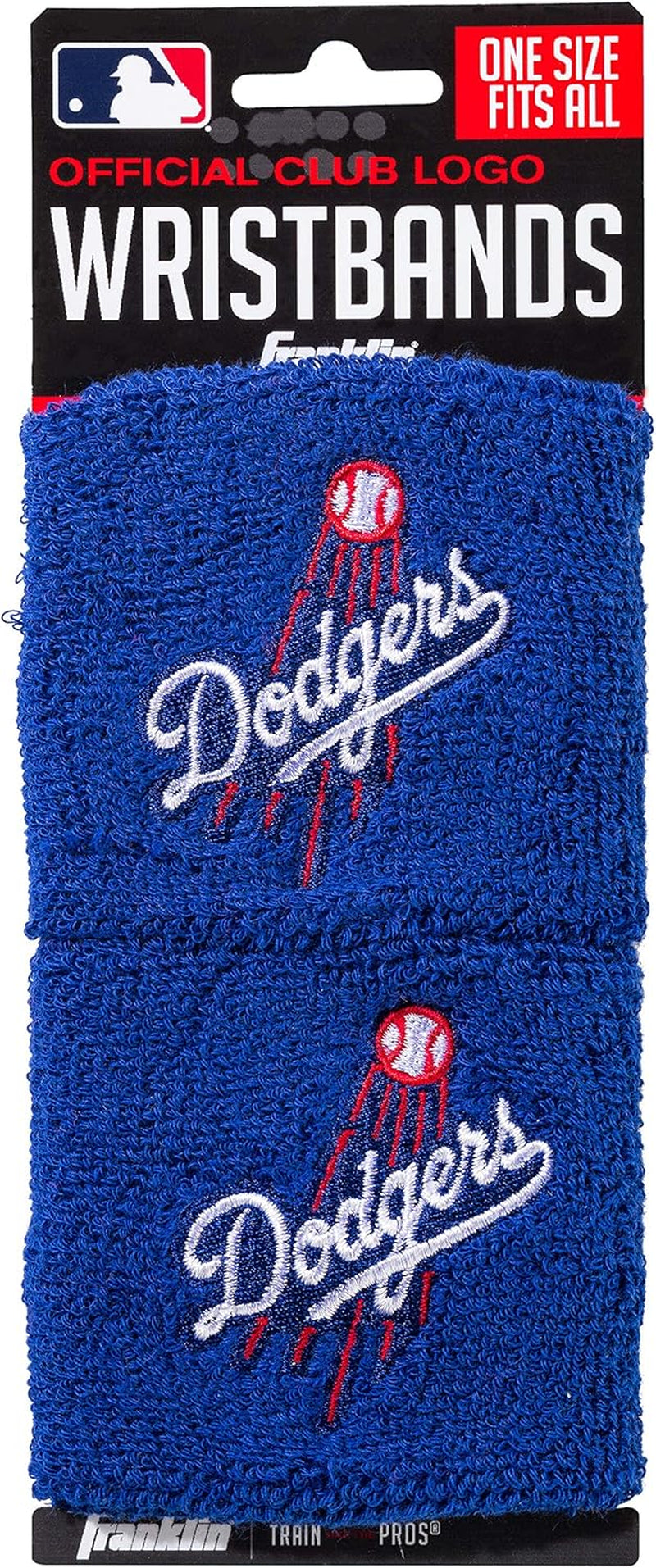 Franklin Sports MLB Team Licensed Baseball Wristbands - MLB Team Logo Sweat Wristbands - Great for Costumes + Uniforms - Pair