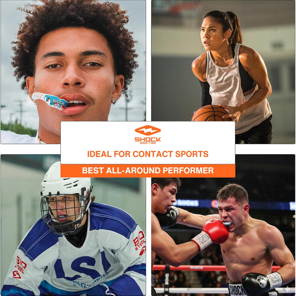 Mouth Guard, Custom Fit Football Mouth Guard, Moldable Mouth Guard Boxing, Lacrosse, Hockey, MMA, Football & More, Mouthpiece, Mouthguard Sports, Adult & Youth