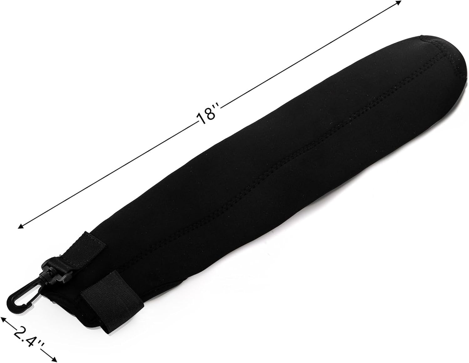 6 Pcs Baseball Bat Sleeve, Softball Bat Warmer Bat Protector, Lightweight Bat Cover with Hook and Magic Sticker for Sport, Black Baseball Accessories Great for Storing and Protecting