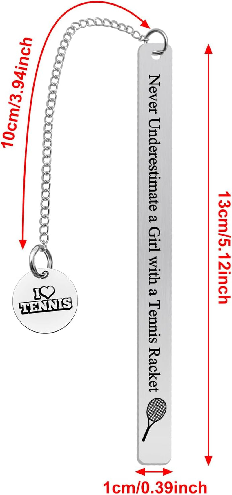 Tennis Bookmark Tennis Lover Bookmark Inspirational Gift for Tennis Girl Tennis Player Tennis Gifts for Girls Tennis Themed Gifts for Women Gifts for Tennis Team Christmas Birthday Graduation Gift