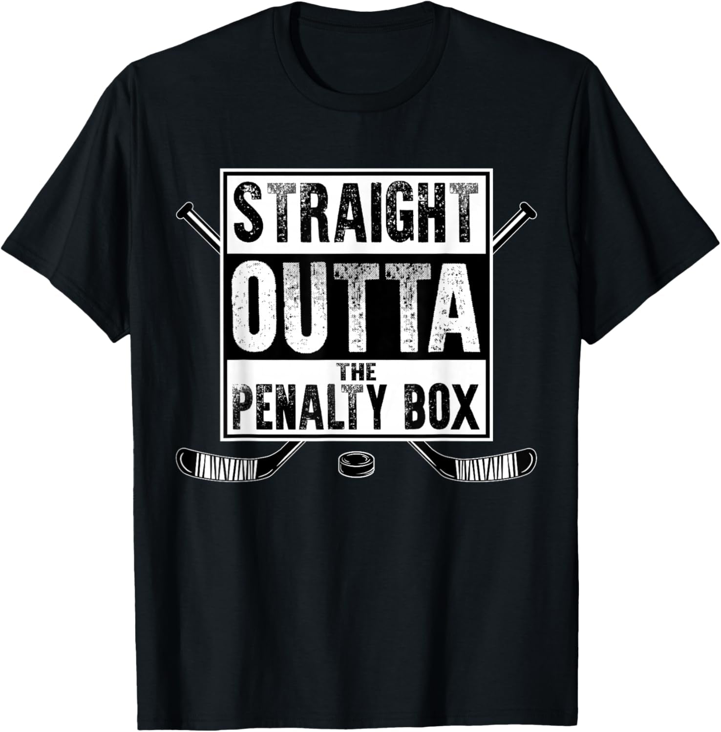 Ice Hockey Player Gift Straight Outta the Penalty Box T-Shirt