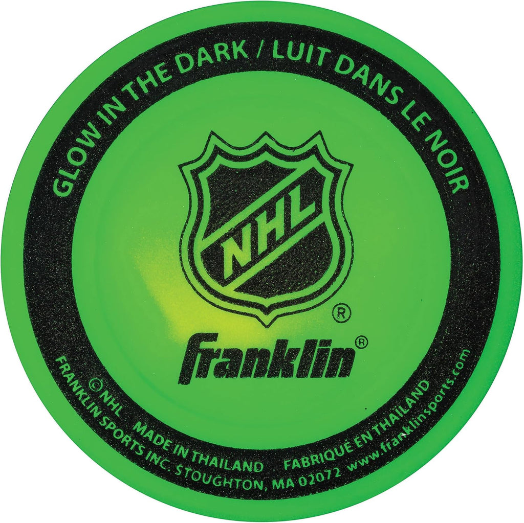 Franklin Sports NHL Street Hockey Puck - No Bounce Outdoor Street + Roller Hockey Puck - Official Size for Kids + Adult Games - 1 & 3 Packs