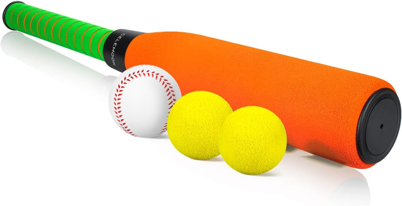 22 Inch Soft Foam Kids Baseball Bat Set with Balls | Gift Toys for Children Toddlers Boys Girls Age 3-5-8 Outdoor Indoor Sport T Ball Game Playing